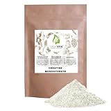GreatVita Creatine Monohydrate Pulver 400g | 114 Portionen - Geschmacklos | reines Kreatin Monohydrat ohne Zusätze - 100% vegan