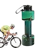 Hantel Wasserflasche für Fitness - Reise-Trinkflasche, Workout-Trinkkanne, 700 ml Kurzhantelflasche, auslaufsichere Flasche für Yoga, Wandern oder Radfahren, kreative Fitnessflasche für aktiven