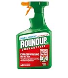 Roundup Express Unkrautfrei, Unkrautvernichter, zur Bekämpfung von Unkräutern, Gräsern und Moos, 1 Liter Sprühflasche