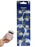 Knopfzelle für Uhr, Knopfzelle AG13 – 1,5 V Akku für Spielzeug, 10 Stück – Langlebige Batterie aus elektronischen Spielzeugzellen für Controller-Spielzeug