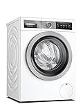 Bosch Hausgeräte Professional Smarte Waschmaschine, 9 kg, 1400 UpM, Made in Germany, i-DOS intelligente Waschmittel-Dosierung, Flecken-Automatik Plus entfernt 16 Fleckenarten, Nachlegefunktion, Weiß