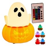 Générique Halloween-Nachtlicht | Halloween-Nachtlicht aus Silikon – LED-Beleuchtung, niedliche Dekorationen für Büro, Kamin, Küche, Mantel, Haus, Schlafzimmer, Landschaft