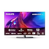 Philips Ambilight TV | 55PUS8808/12 | 139 cm (55 Zoll) 4K UHD LED Fernseher | 120 Hz | HDR | Dolby Vision | Google TV | VRR | WiFi | Bluetooth | DTS:X | Sprachsteuerung | Anthrazitfarbener Rahmen