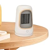 Heizlüfter für Schlafzimmer, Raumheizung, kleiner Schlafzimmerheizer – Raumheizung für kleine Räume, Keramik-Ventilator-Heizung für Schreibtisch, Schreibtisch