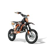 KXD KX7 707C Automatik 110CC 14-12 Kinder Dirt Bike Dirtbike CrossBike pocket Pitbike Kinderbike Rennbike Minibike Bike Pocket Ladegerät Orange