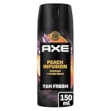 Axe Deodorant für Herren, Spray, Peach Infusion, 72 Stunden, Parfüm, Prestige, 150 ml