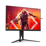 AOC AGON AG275QZN - 27 Zoll QHD Gaming Monitor, FreeSync Premium , 0,5 ms, 240 Hz (2560x1440, DisplayPort, HDMI, USB Hub) schwarz/rot