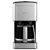 Cecotec Kaffeemaschine Coffee 56 Heat, 800W, Programmieren Sie Ihren Kaffee, Edelstahl, LCD-Bildschirm, Tropfenschutz, Fassungsvermögen 1,3L, 12 Tassen, Automatische Abschaltung, Tank mit Fenster