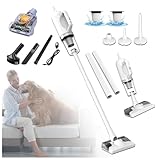 LRF-yxkj Wischsauger Kabellos Mit Akku 5 in 1 Mit Wischfunktion,200ml Wassertank, Staub Und Wisch Staubsauger Für Hartböden/Teppich/Tierhaare/Auto/Bett