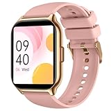 Smartwatch für Damen, 2 Zoll HD Display Fitness Tracker mit 107+ Sport Herzfrequenz Blutdruck Blutsauerstoff Schlafmonitor, IP68 Wasserdicht Smartwatch Kompatibel mit Android iOS iPhone Phone