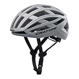 cratoni - C-Airlite - Fahrradhelm - Silver Grey matt - 52-56 cm - Jugendliche Erwachsene - MTB BMX City Cross