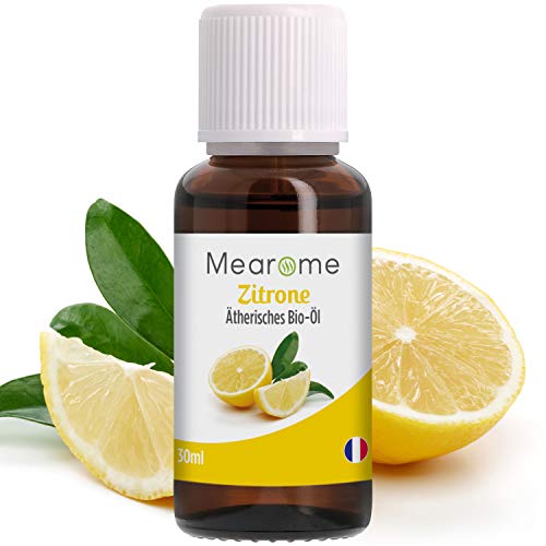 Zitronenöl BIO⎟Ätherisches Öl 100% Naturrein⎟Duft-Öl Zitrone 30ml⎟Aroma zum Verzehr Backen⎟Aromatherapie für Diffuser Immunsystem stärken mit Vitamin C⎟Naturkosmetik für die Haut⎟Bien-être Mearome