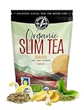 SLIM TEA – Guayusa Tee Bio - Natürliche Energy Tee Reich an Antioxidantien & Koffein - Grüner Tee Lose, Ingwer, Zimt, Papaya, Matcha - kräutertee aus Kontrolliert Biologischem Anbau, 100g – VITSTORM