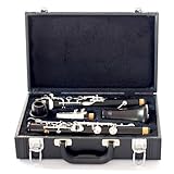Klarinetteninstrument Klarinette Aus Versilbertem Ebenholz Mit G-Klappe Professionelle Performance-Klarinette Schwarzes Holzblasinstrument
