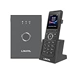 Linkvil W710P Schnurloses IP-Telefon, 3,5 mm Kopfhöreranschluss, HD-Lautsprecher, Bluetooth, Geräuschunterdrückung, Push-to-Talk-Taste