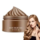 Sofortiges farbiges Haarwachs | Farbe Haarcreme Temporärer Farbstoff | Temporäres farbiges Haarfarbe für Frauen, Erwachsene, alle Altersgruppen, Freunde, Kosmetikerinnen, Friseur