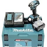 Makita Akku-Schlagschrauber 18V / 5,0 Ah, 2 Akkus + Ladegerät im MAKPAC