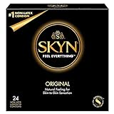 SKYN Original Kondome 24 St�ck/Skynfeel Latexfreie Kondome f�r M�nner, Gef�hlsecht Hauchzart, Kondome 53mm Breite