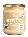 Oatsome Kokos/Mandelmus - Frühstück Brotaufstrich, vegan, zuckerfrei, 100% natürlich (Sunny Coco, 400g)