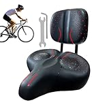 Fahrradsitzkomfort, Fahrradsitze für Komfort, Komfortsitz Fahrradsitz, Sitzkissen aus PU-Leder, breiter mit Rückenstütze Elektro-Mountainbike-Roller
