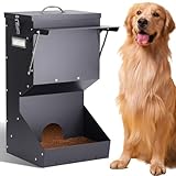 Automatischer Hundefütterer für Große Rassen, 25 Pfund Schwerkraft-Hundefütterer für Draußen und Drinnen und Hängender Futterspender für Große Hunde, Katzen