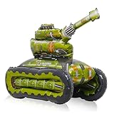 Panzer Folienballon, 3D Luftballons Stehend Auto, Junge Folienballon Panzer, Große Panzer Ballon Fahrzeuge Folienballon für Kinder Geburtstagsparty Dekoration Zubehör