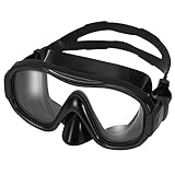 Auidy_6TXD Taucherbrille Schnorchelmaske Taucherbrille Erwachsene Anti-Leck & Anti-Fog Tauchmaske aus Gehärtetem Glas Silikonband Siegel Schwimmbrille für Tauchen, Schnorcheln und Schwimmen