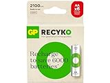 GP Batteries ReCyko 2100 AA Pencil Ni-MH Akku-Batterie, 1.2 Volt, 6er Karte