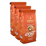 Dallmayr Crema d'Oro Intensa Kaffee, Bohnenkaffee, Röstkaffee, ganze Bohnen, Kaffeebohnen, 3 x 1000 g