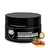 Bartbalsam für Männer, Stimulating Beard Growth Balm, feuchtigkeitsspendende & stärkende Bartcreme für weiches, gesundes Gesichtshaar, 100ml