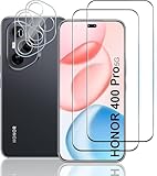 TUTUO 2+2 Pack Panzerglas Kompatibel mit Honor 400 Pro Displayschutzfolie + Kameraobjektivschutz, [Anti-Kratzen] [Blasenfrei] HD Klar 9H Härte Panzerglasfolie