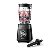 Philips 5000 series HR3030/00 Standmixer - Tischplatten-Mixer - 2 l - Pulsfunktion - Eis-Crusher - 1200 W - Schwarz (HR3030/00)