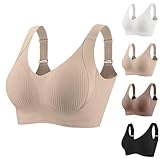 ZYPAINIY BH Damen ohne Bügel Push Up Sport BH Set Frauen Starker Halt Große Größen Unsichtbarer Luftiger BHS Yoga-BH Women Bra für Schlafen Yoga Gym Outdoor Fitness Schlaf Still Sport Bralette