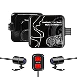 VSYSTO Motorrad DashCam, WiFi Dashcam Motorrad Kamera Vorne Hinten 1080P, 130 ° Weitwinkel Motorrad autokamera wasserdicht Action cam Motorrad, mit Nachtsicht, G-Sensor, WDR