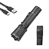klarus XT11GT Pro Ultimate Control Dual-Switch Tactical Taschenlampe mit 3300 Lumen, 380 Meter Strahl, IPX8 wasserdicht für Camping, Wandern und Notfälle