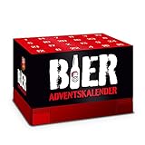 itenga Adventskalender Aufsatz für Bierkasten Männer Adventskalender zum Selber Befüllen Bieradventskalender rot schwarz