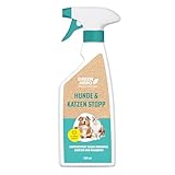 Green Hero Hunde & Katzen Stopp 500ml gegen Urinieren | Hundeschreck, Katzen Schreck Spray auch als Kratz- & Knabberschutz | Hundeabwehrspray Innen- & Außenanwendung | Mit Eukalyptus Citriodora Öl