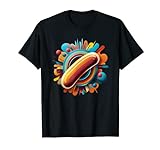 Fast Food Hot Dog im Comic Stil T-Shirt