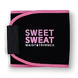 Sports Research Bauchgurt „Sweet Sweat“ zur Förderung der Schweißbildung am Bauch, Herren, Pinkes Logo, Medium: 8' x 41' Length