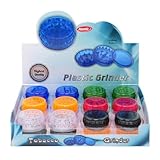 Atomic Kunststoff Grinder, 24er Packung, 48mm, 3-teilig, leichter Kräutermühle, robustes Mahlwerk, handlich, ideal für unterwegs, einfache Reinigung, perfekte Vorratspackung für Blüten