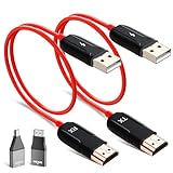 HDMI Wireless, Anytrox Wireless HDMI Transmitter and Receiver, 165FT/50M Funkübertragung für Streaming Video/Audio übertragung, Drahtlos Extender für Laptop/PC/Kamera zu TV/Monitor (Rot