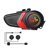 Dawafit LX3 Helm Bluetooth Headset 1200mAh Motorrad BT5.0 Wireless Freisprecheinrichtung Stereo Anti-Jamming Wasserdicht Headset-A