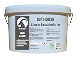 GOAT Siloxan Fassadenfarbe | Silikonharzverstärkt | Hochatmungsaktiv (Weiß, 2,5 Liters)