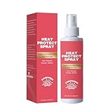 Hitzeschutz-Haarspray, 180 ml, Thermische Abwehr für geschädigtes Haar, Anti-Frizz-Styling mit Weizenprotein