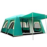 Sofortiges, leichtes, großes Familien-Camping-Kuppelzelt, wasserdichte Outdoor-Zelte mit 2 Schlafzimmern und 1 Wohnzimmer