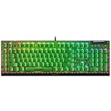 Razer BlackWidow V4 X Minecraft Edition - Mechanische Gaming-Tastatur - Chroma RGB (grüne Clicky Switches, 6 dedizierte Makro-Tasten, Doubleshot-ABS-Tastenkappen) US-Layout | Minecraft