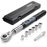 GROWNEER Drehmomentschlüssel Auto Digital 1/2 Zoll,7.38-147.5 Ft-lbs/10-200 Nm,Rachet mit Summer & LED-Anzeige digitaler drehmomentschlüssel Set für Fahrrad Motor Auto Reparatur