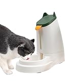 Niktule Automatischer Katzenfutterautomat, automatischer Wasserspender für Haustiere - Schwerkraftspender für Katzen | Wiederverwendbarer Katzenwasser- und Futterspender für mittelgroße kleine Hunde,