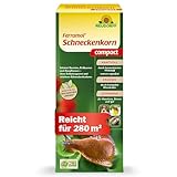 Neudorff Ferramol Schneckenkorn compact – Zuverlässiger Schneckenschutz für 280 m² an allen Gemüse-, Obst- und Zierpflanzen, extrem regenfest, 700 g, braun