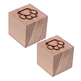Luxshiny 2 Stück Aromatherapie Holzofen diffus Duft tragbar Kreativ Auto Badezimmerutensilien Baderfrischer langanhaltend Holz verbreiten Holzaromatherapie Light Brown